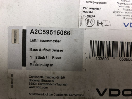 Preview: A2C59515066 22680-AW400 VDO Luftmassenmesser NEU