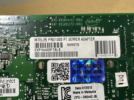 Preview: EXPI9400PTBLK PRO/1000 PT Server Adapter