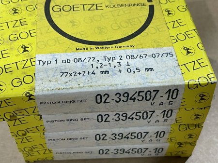 Set of Goetze piston rings for VW Type-1 Type-2 oversize +0.5 mm