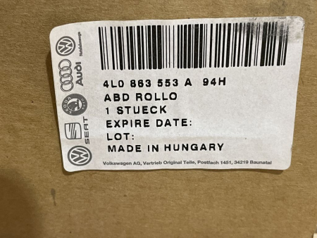 Preview: 4L0863553A 94H 4L0863553A94H original Audi Q7 4L roller blind trunk NEW