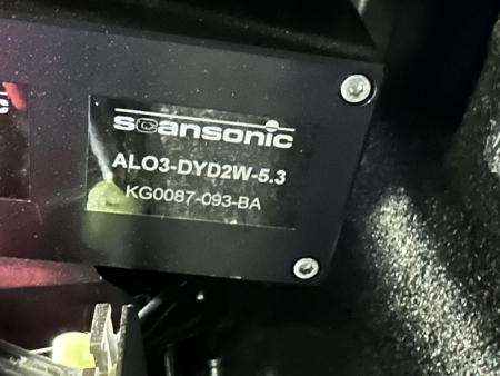 ALO3-DYD2W-5.3 SCANSONIC Laser Head Laser Processing Optics KG0087-093-BA (used, tested)