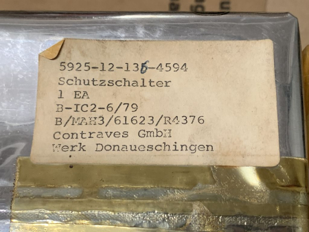 Preview: 5925-12-136-4594 original Bundeswehr CMC circuit breaker NEW