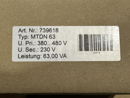 Preview: MTDN 63 739618 ISMET transformer