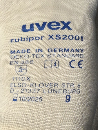 Preview: UVEX rubipor XS2001 Assembly Gloves Size 9 (New, 10 Pairs)