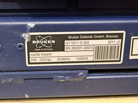 Preview: Bruker maXis Impact Q-TOF LC-MS/MS – QT0211G003 (gebraucht)