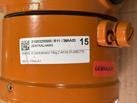 Preview: KUKA ZH 15-2 Central Hand with Alpha Gear TP 010-EF2-61-00 – Item No. 01-050-770 (lightly used)