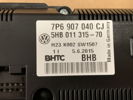 Preview: 7P6907040CJ Original VW Touareg Bedienteil Steuergerät Klima NEU