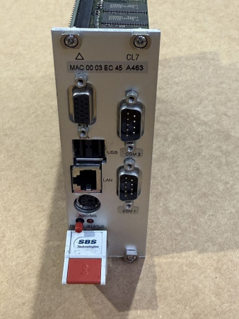 Preview: SBS Technologies CL7 CPU Modul Steuerkarte 0-900-02-620-5 MAC 00 03 EC 45 A463 (gebraucht)