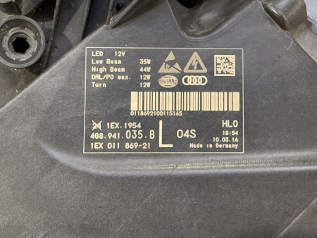 Preview: 4G8941035B 4G8941783B Original Audi RS7 4G Performance Matrix-Beam Scheinwerfer links