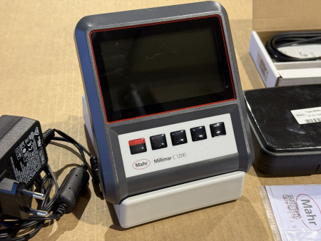 Mahr Height Measuring Device – Complete System with P2004M Probe, BM50 Measuring Block & Millimar C1200 (Used)