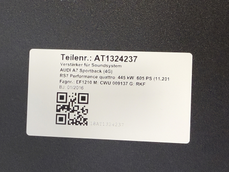 4G1035466C Original Bang & Olufsen Verstärker Audi RS7 4G Performance