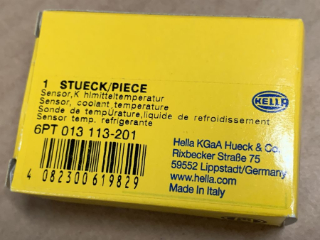 Preview: 6PT013113201 original Hella Sensor Kühlmitteltemperatur für Suzuki NEU
