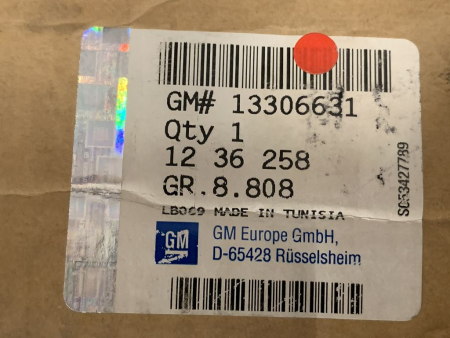 Preview: 13306631 1236258 original Opel GM on-board computer display Astra H NEW
