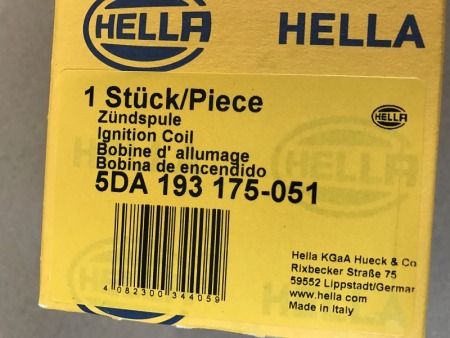 Preview: 5DA-193-175-051 46777288 HELLA Zündspule für Fiat