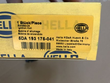 Preview: 5DA-193-175-041 55180004 46777286 HELLA Zündspule für Fiat