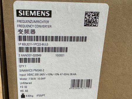 6SL3211-1PC22-8UL0 Siemens SINAMICS Power Module PM240-2 5.5kW NEW
