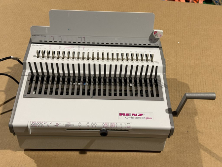 RENZ combi comfortplus – elektrische Stanz- & Bindemaschine (gebraucht)