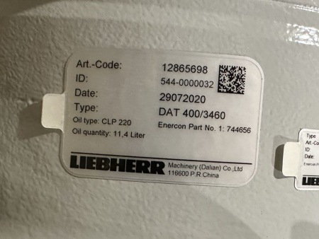 Liebherr DAT 400/3460 12865698 744656 rotary drive NEW