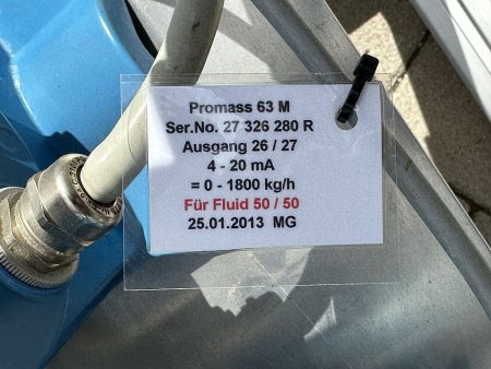 Endress+Hauser Promass 63MT08 mass flow meter