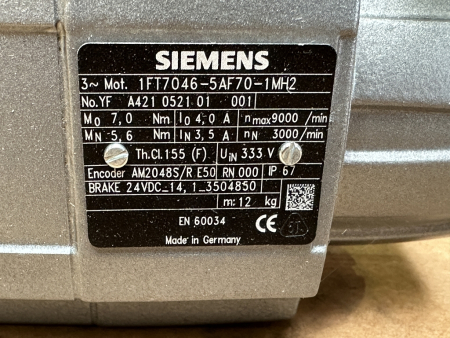 1FT7046-5AF70-1MH2 Siemens SIMOTICS S synchronous motor NEW