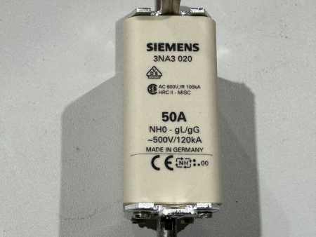 Preview: 3x 3NA3020 original Siemens NH fuse link 50A NEW