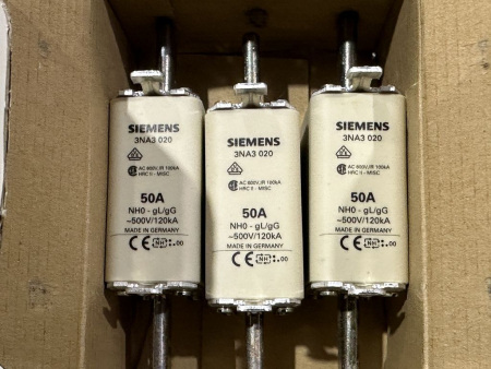 Preview: 3x 3NA3020 original Siemens NH fuse link 50A NEW