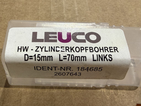 Preview: LEUCO HW-Zylinderkopfbohrer Industriebohrer 184685 2607643 LINKS (neu)