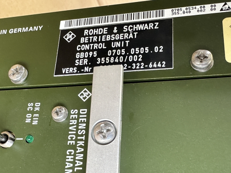 Preview: Rohde & Schwarz GB095 GV052 GM015 GV054 GC091 GC090 GB098 GV051 GT006