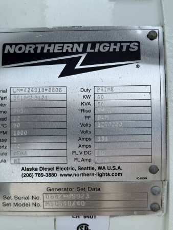 Northern Lights M1064D/40 Dieselgenerator 40/33kW John Deere 4045DF270 unbenutzt