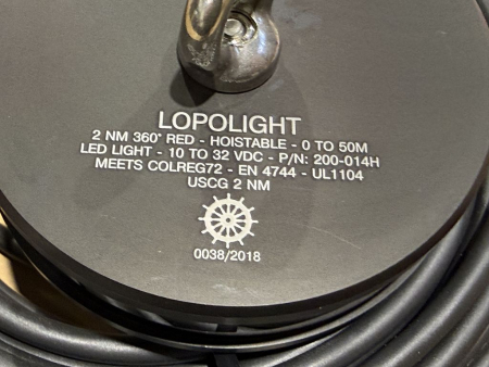 Preview: LOPOLIGHT LED Navigation Light 200-014H-B 360° Red 2NM (new)