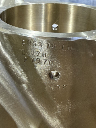 Preview: DETRA ENGINEERING 4-Blade Marine Propeller D870 P1070 LH E05818 for MONTE CARLO YACHTS MCY 65 (new)