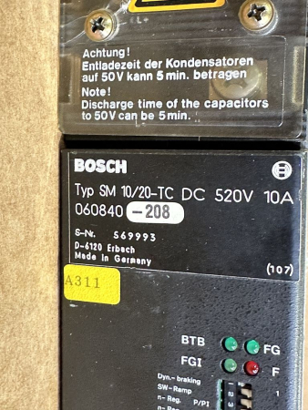 Preview: Bosch Servomodul SM 10/20-TC Antriebsmodul 060840-208 (gebraucht)