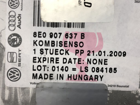 8E0907637B Combination sensor for acceleration rate of rotation Audi NEW