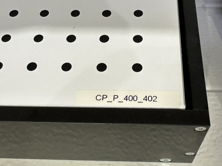 Preview: Kalibrierplatten Lochplatten Set für optische Messsysteme CP_P_400_400 / CP_P_400_402 (gebraucht)