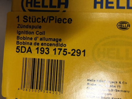 Preview: HELLA 5DA-193-175-291 27301-26640 Zündspule für HYUNDAI KIA