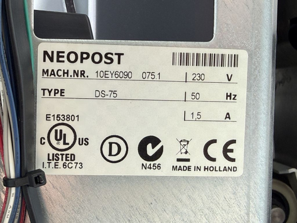 Neopost Kuvertiermaschine Briefverarbeitungssystem DS-75 10EY6090 (defekt)