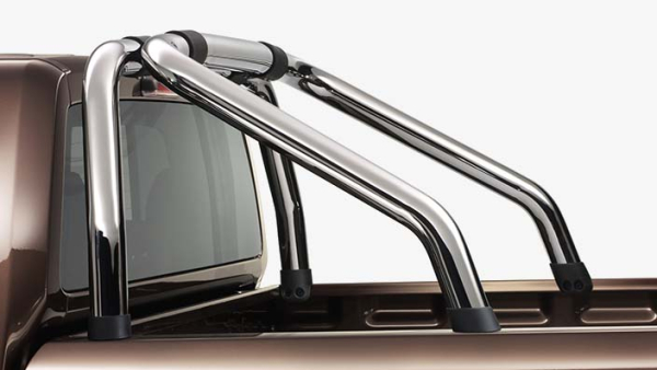 2H5071000A Silver Metallic Design Double Tube Rail VW Amarok 2010- NEW