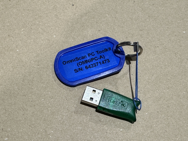 Olympus TomoView Inspection Software TV210-F USB Dongle + Kabel gebraucht