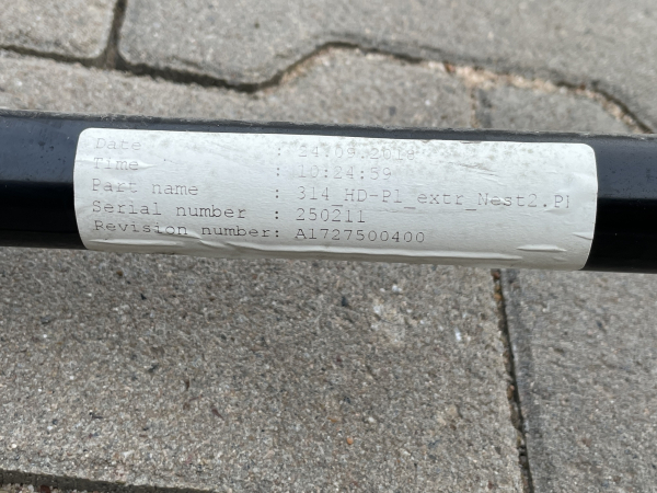 A1727500400 original Mercedes tubular frame hood Mercedes SLK (R172) NEW