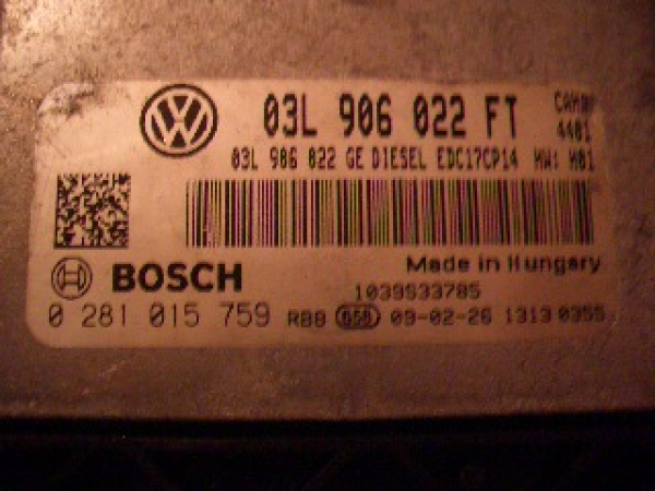 Engine Ecu / Control Unit Exeo 03L906022FT 2.0L TDI