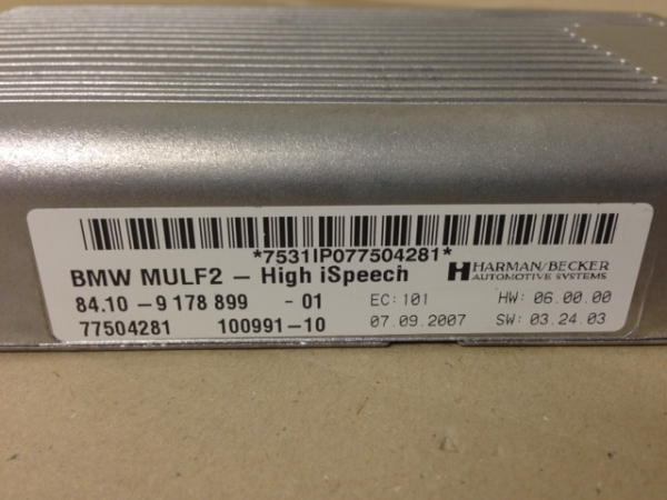 BMW MULF2 - High iSpeech 84.10-9229741 84.10-9178899