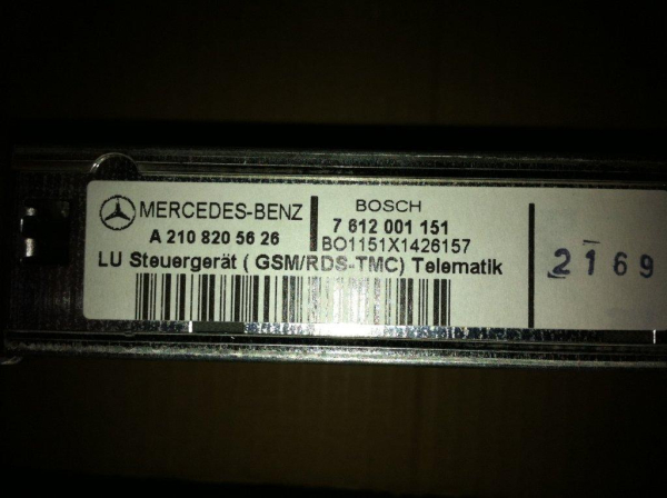 LU controller GSM / RDS-TMC telematics A2108205626 NEW