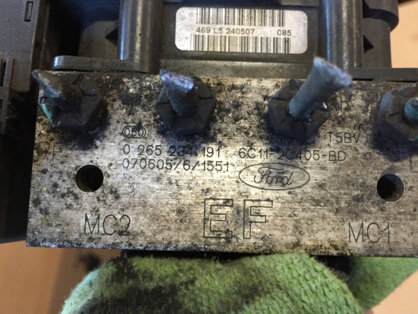 6C11-2C405-BD  6C112C405BD 0265234191 0265950398 ABS Modul Ford Transit