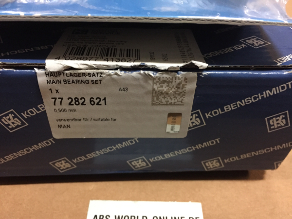 77282621 87712621 KOLBENSCHMIDT crankshaft bearing Main bearing set MAN D2156 D2356