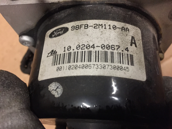 ABS Pump with Control Unit Steuergerät98FB2M110AA 98FB-2M110-AA