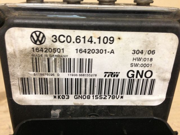 ABS ESP unit 3C0614109 3C0614109A Passat 3C