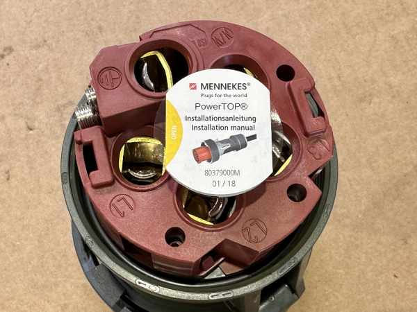 24985 Mennekes PowerTOPXtra coupling 125A 5p 6h 400V IP67