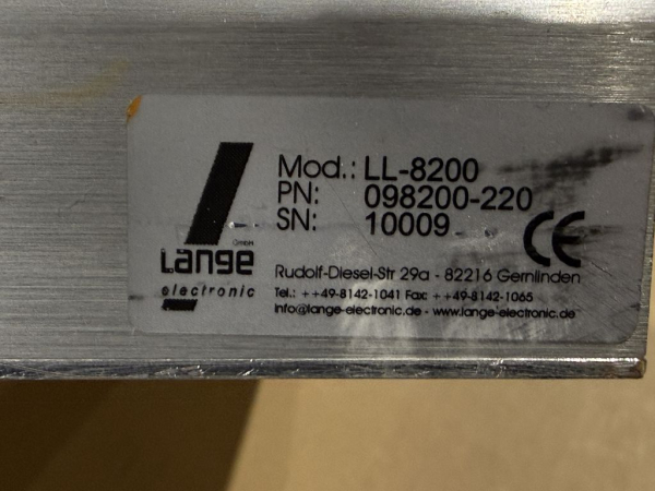 Lange Electronic LL-8200 Video Time Interface Signalprozessor LL-8200-220 (gebraucht)