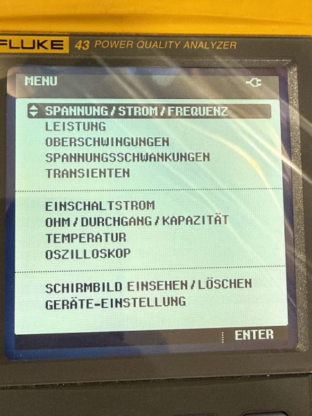 Fluke 43 Power Quality Analyzer Netzqualitätsanalysator 9444 000 43421 (gebraucht)
