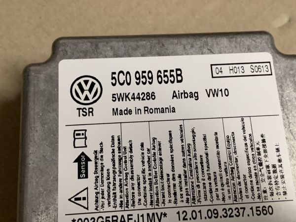 5C0959655B 09V original VW Airbag-Steuergerät NEU